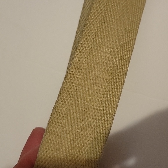 Coach Vintage Men's Leather and Twill Belt EUC Size 42 Equestrian - Picture 3 of 4